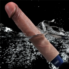 9'' REAL SOFTEE Rechargeable Silicone Vibrating Dildo