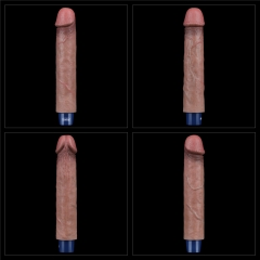 9'' REAL SOFTEE Rechargeable Silicone Vibrating Dildo