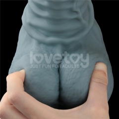 11'' Rechargeable Thrusting and Vibrating Silicone Dildo