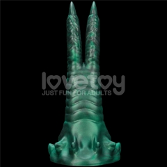Savage Charm Double-Claw Vibrating Silicone Dildo