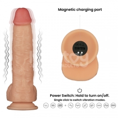 Vibrating Enhanced Strap on Set 9.5'' L/XL/2XL