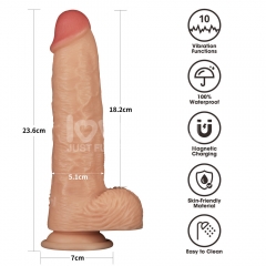 Vibrating Enhanced Strap on Set 9.5'' L/XL/2XL