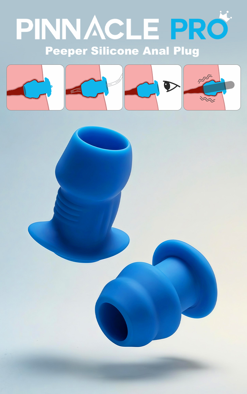 Ribbed Peeper Silicone Anal Plug